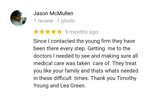 Former client Jason reviews maritime attorney Tim Young